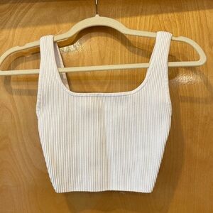 Aritzia Sculpt Knit Squareneck Cropped Tank